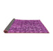 Sideview of Abstract Pink Modern Rug, abs1778pnk