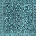 Square Machine Washable Abstract Light Blue Modern Rug, wshabs1778lblu