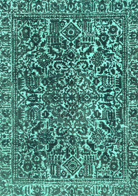 Abstract Turquoise Modern Rug, abs1778turq