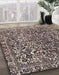 Abstract Taupe Brown Modern Rug in Family Room, abs1778