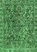 Machine Washable Abstract Emerald Green Modern Area Rugs, wshabs1778emgrn