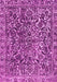 Machine Washable Abstract Pink Modern Rug, wshabs1778pnk