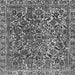 Square Machine Washable Abstract Gray Modern Rug, wshabs1778gry