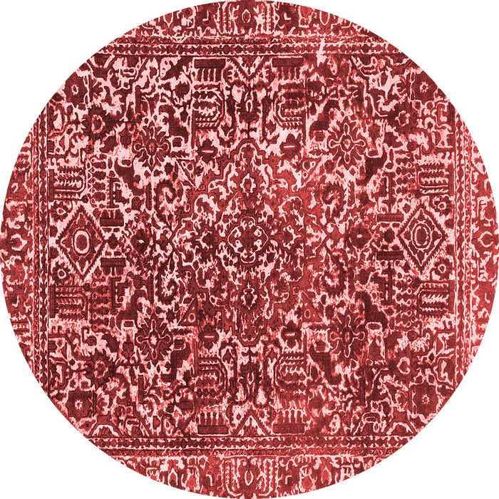 Machine Washable Abstract Red Modern Rug, wshabs1778red
