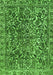 Machine Washable Abstract Green Modern Area Rugs, wshabs1778grn