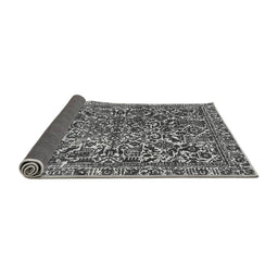 Sideview of Abstract Gray Modern Rug, abs1778gry