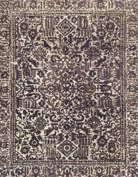 Machine Washable Abstract Taupe Brown Rug, wshabs1778