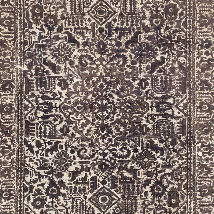 Machine Washable Abstract Taupe Brown Rug, wshabs1778