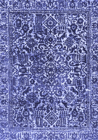 Abstract Blue Modern Rug, abs1778blu