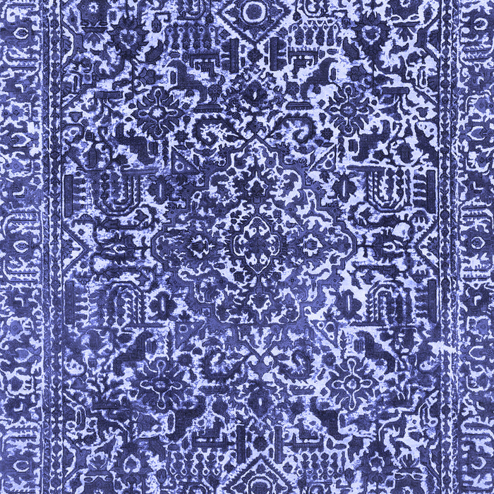 Abstract Blue Modern Rug, abs1778blu