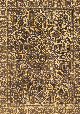 Abstract Brown Modern Rug, abs1778brn