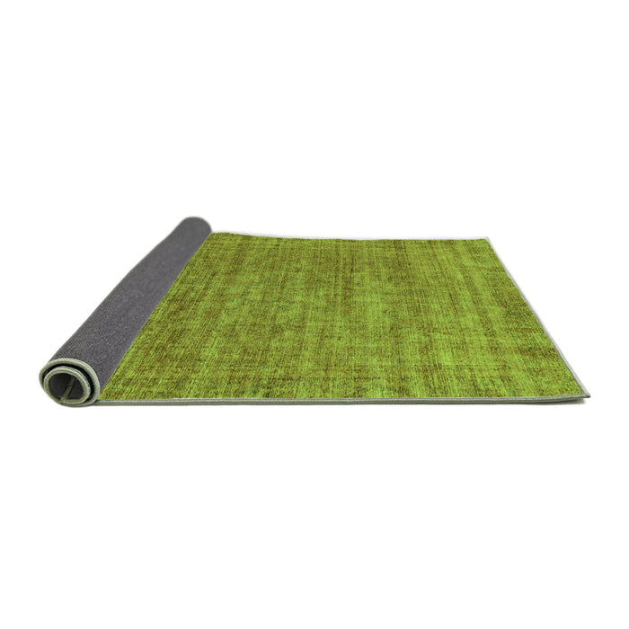 Sideview of Abstract Green Modern Rug, abs1779grn