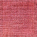 Square Machine Washable Abstract Red Rug, wshabs1779