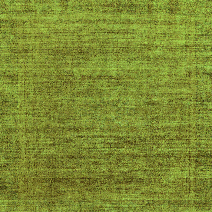 Square Abstract Green Modern Rug, abs1779grn