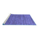 Sideview of Machine Washable Abstract Blue Modern Rug, wshabs1779blu