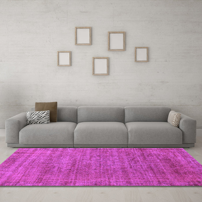 Machine Washable Abstract Purple Modern Area Rugs in a Living Room, wshabs1779pur