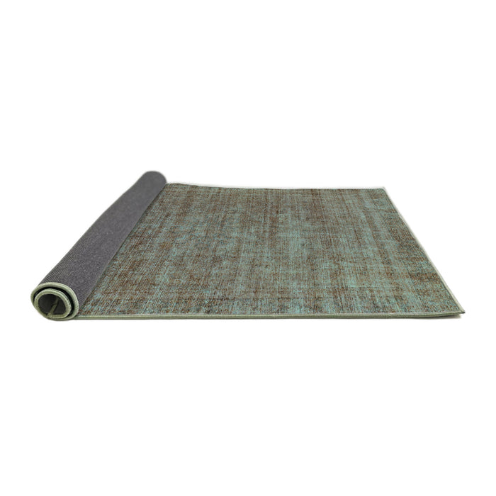 Sideview of Abstract Turquoise Modern Rug, abs1779turq