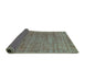 Sideview of Abstract Turquoise Modern Rug, abs1779turq