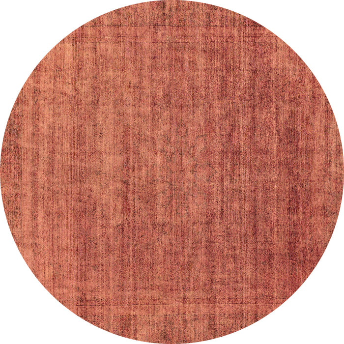Round Machine Washable Abstract Brown Modern Rug, wshabs1779brn