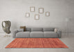 Machine Washable Abstract Brown Modern Rug in a Living Room,, wshabs1779brn