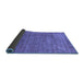 Sideview of Abstract Blue Modern Rug, abs1779blu