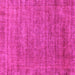 Square Machine Washable Abstract Pink Modern Rug, wshabs1779pnk