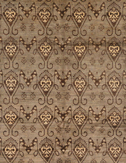 Abstract Saddle Brown Modern Rug, abs177