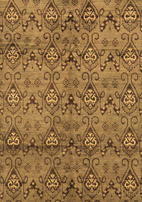 Abstract Brown Modern Rug, abs177brn