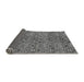 Sideview of Abstract Gray Modern Rug, abs177gry