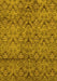 Machine Washable Abstract Yellow Modern Rug, wshabs177yw