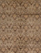 Machine Washable Abstract Saddle Brown Rug, wshabs177