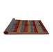 Sideview of Abstract Brown Modern Rug, abs178