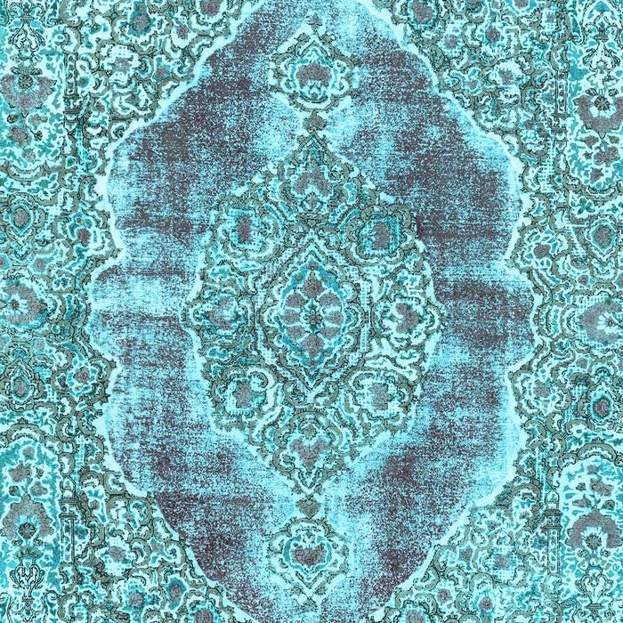 Abstract Light Blue Modern Rug, abs1780lblu