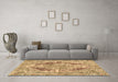 Machine Washable Abstract Brown Modern Rug in a Living Room,, wshabs1780brn