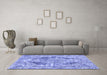 Machine Washable Abstract Blue Modern Rug in a Living Room, wshabs1780blu