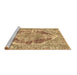 Sideview of Machine Washable Abstract Brown Modern Rug, wshabs1780brn