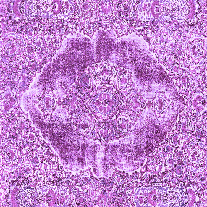 Square Abstract Purple Modern Rug, abs1780pur
