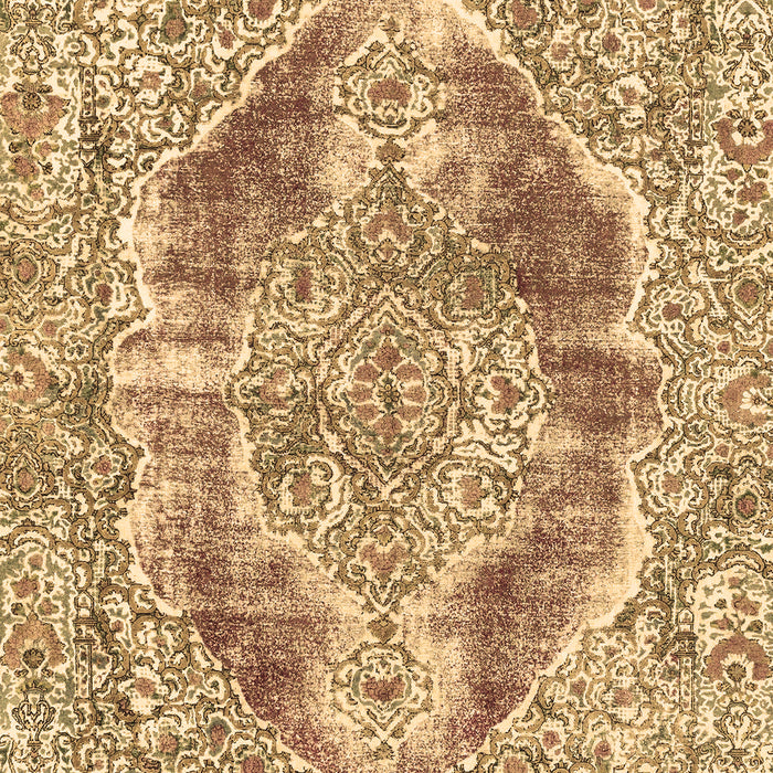 Abstract Brown Modern Rug, abs1780brn