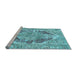 Sideview of Machine Washable Abstract Light Blue Modern Rug, wshabs1780lblu