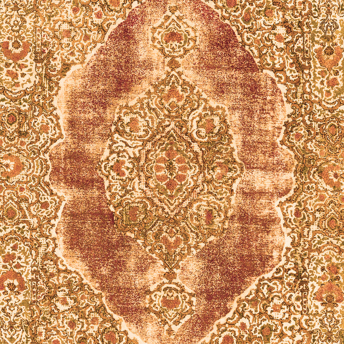 Abstract Orange Modern Rug, abs1780org