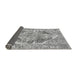 Sideview of Abstract Gray Modern Rug, abs1780gry