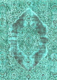 Abstract Turquoise Modern Rug, abs1780turq