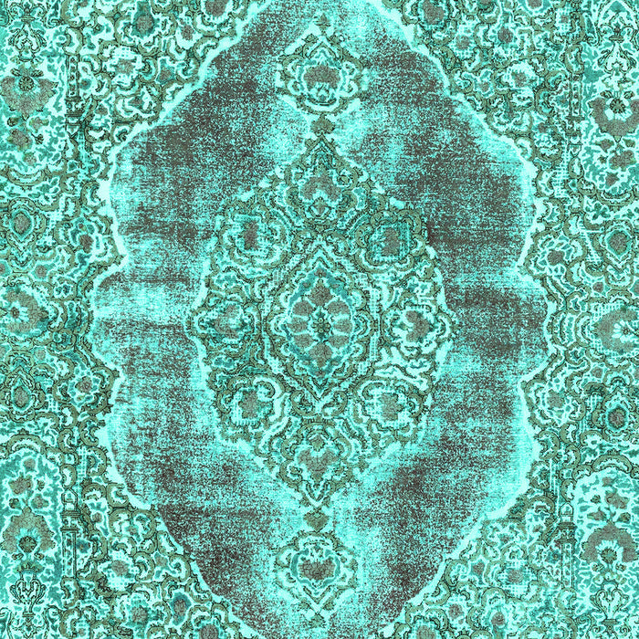 Abstract Turquoise Modern Rug, abs1780turq