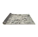 Sideview of Abstract Gray Modern Rug, abs1781