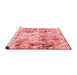 Modern Red Washable Rugs