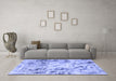 Machine Washable Abstract Blue Modern Rug in a Living Room, wshabs1781blu