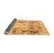 Sideview of Abstract Orange Modern Rug, abs1781org