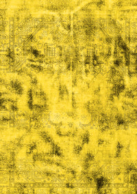 Abstract Yellow Modern Rug, abs1781yw