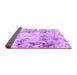 Sideview of Abstract Purple Modern Rug, abs1781pur