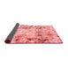 Abstract Red Modern Area Rugs